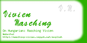 vivien masching business card
